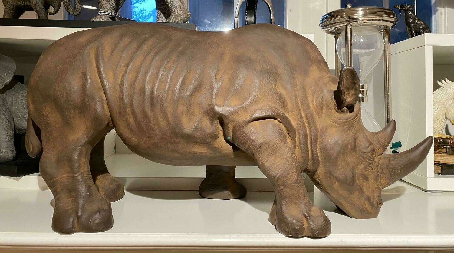 Dekoartikel Nashorn stehend