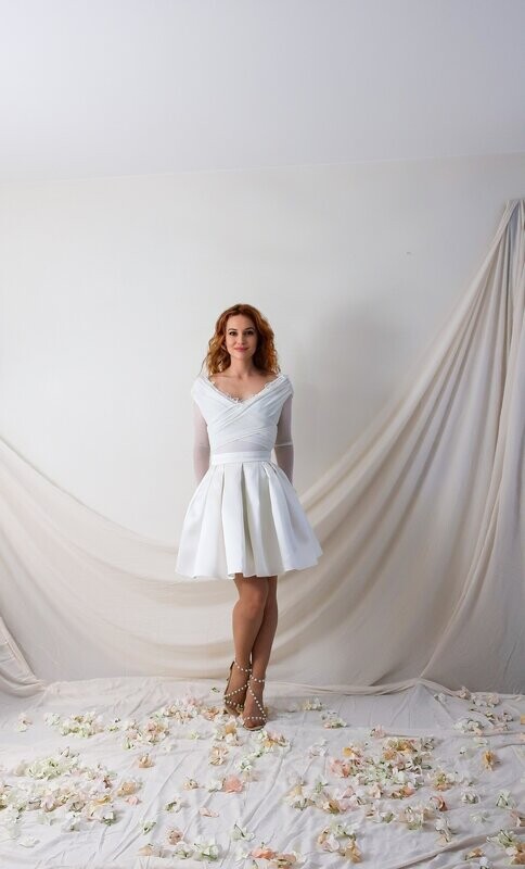 Justaucorps cache-coeur pour une mariée moderne, tendance danseuse - APRIL