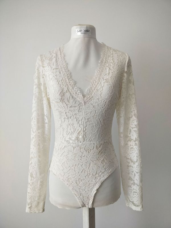 Body  séparé en Dentelle pour Mariage
