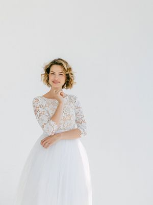 Robes de mariée mi-longues