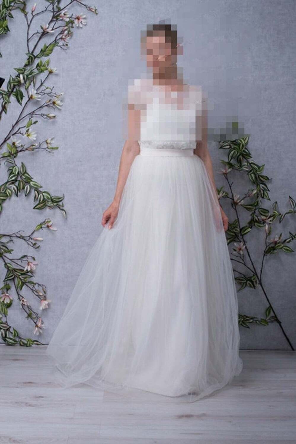 Tutu long, avec option couleur pour la ceinture Tutu long, avec option couleur pour la ceinture