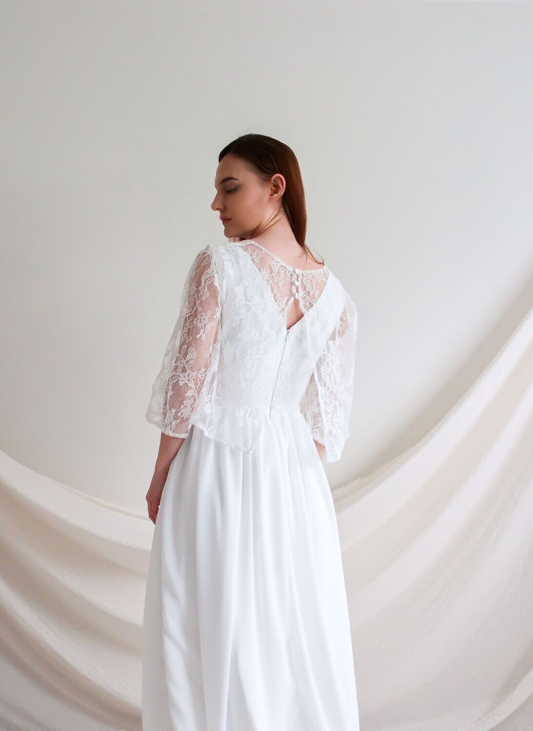 Blouse en dentelle Chantilly Blouse en dentelle Chantilly