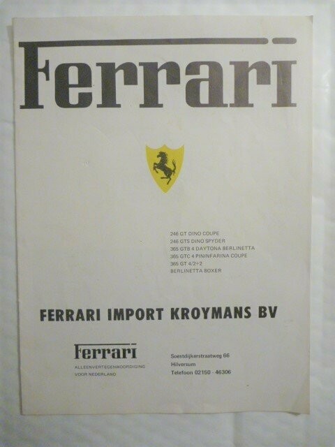 Kroymans Sales brochures - 1973 & 1996