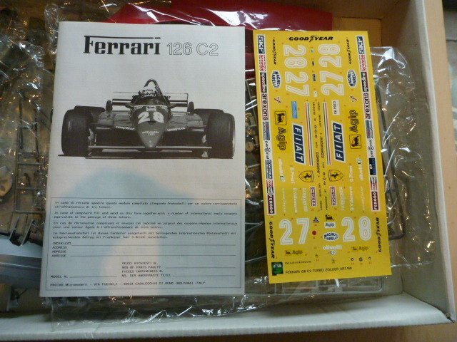 Gilles Villeneuve 1:12th Ferrari 126 C2 kit - as new