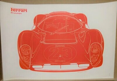 Hideki Yoshida Ferrari 330 P4 print - rare