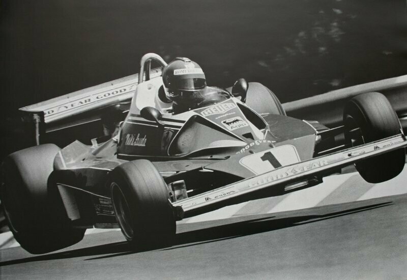 Official Ferrari poster - Niki Lauda 312 T2 F1 - great photo