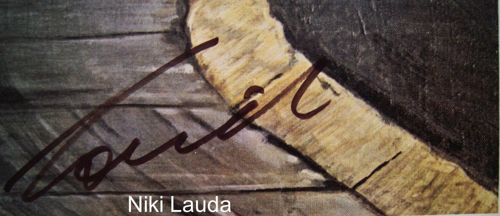 Signed by NIKI LAUDA - limited edition print 492/500