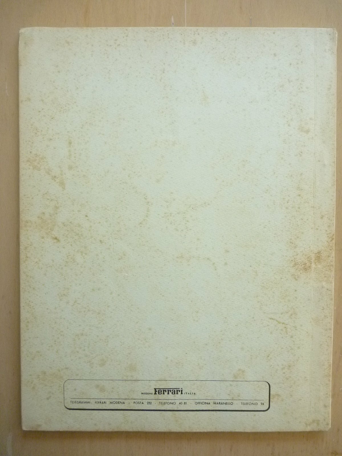 Official 1951 Ferrari Yearbook