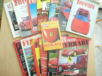 14 assorted Ferrari magazines - All out-of-print