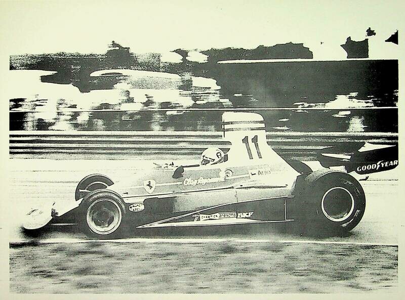 Large size Clay Regazzoni 1975 Postcard - AREXONS !!