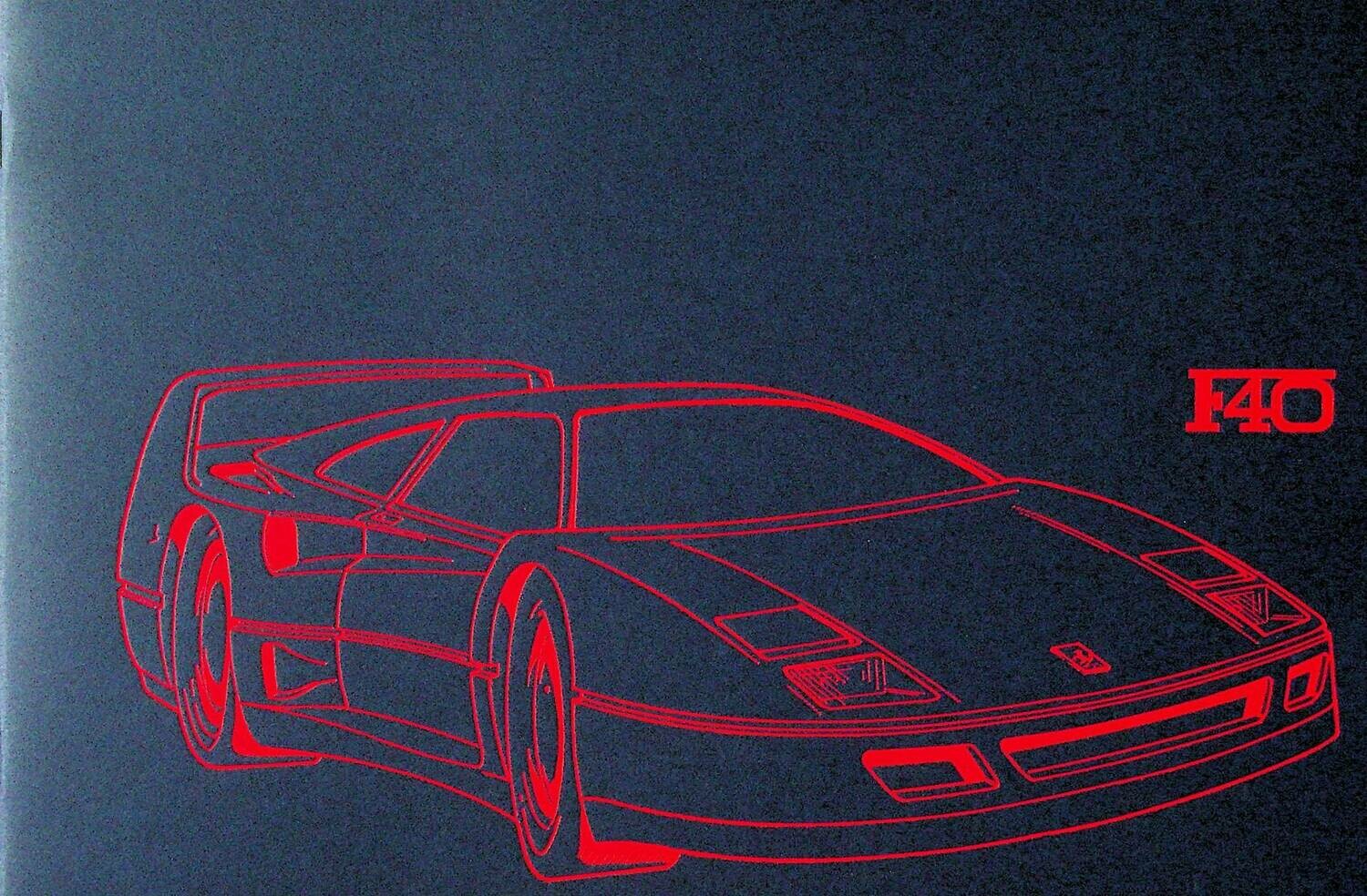 Ferrari F40 Press/Media pack - as new