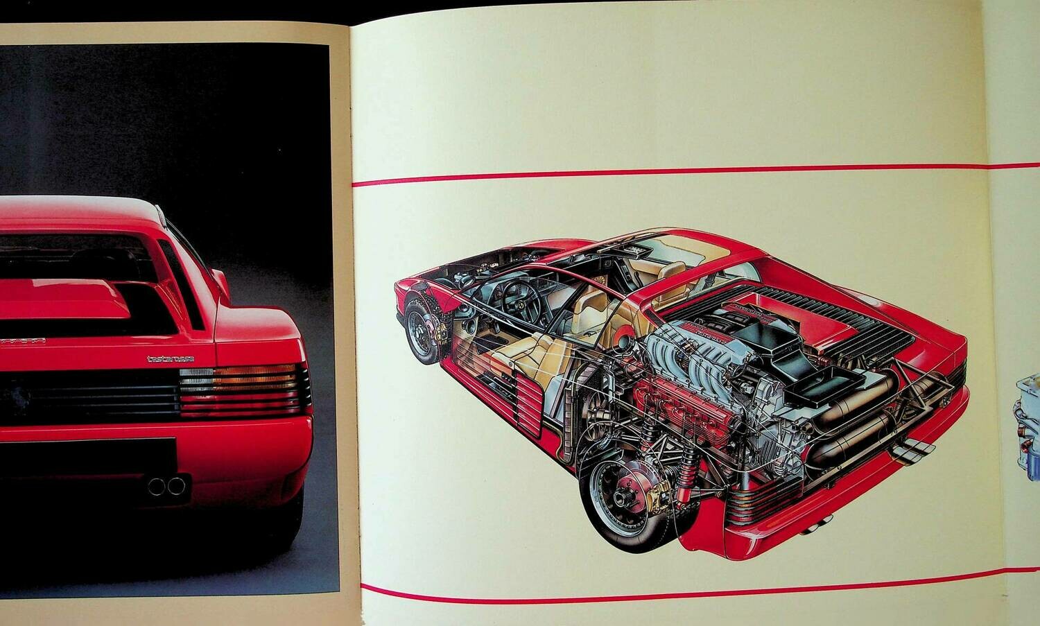 Ferrari Testarossa deluxe brochure - as new - 3 versions