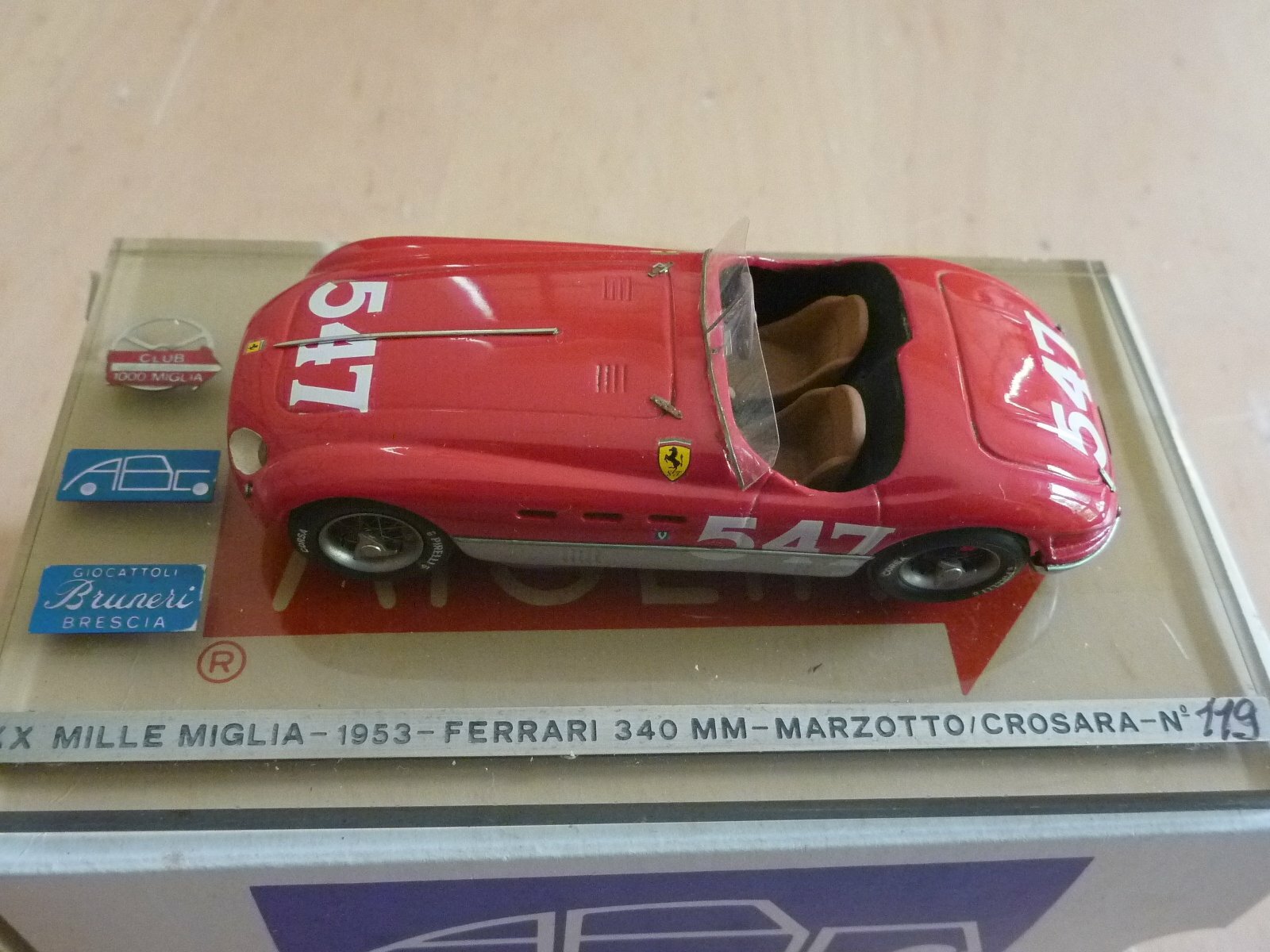 Brianza/Bruneri - 1:43 - Ferrari 340 MM - 1953 Mille Miglia winner