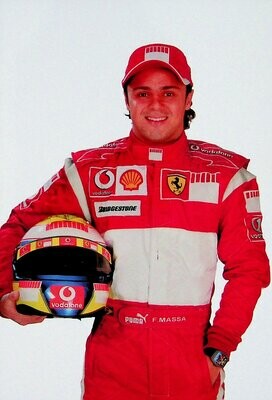 RARE: Official 2008 Felipe Massa postcard; no print #