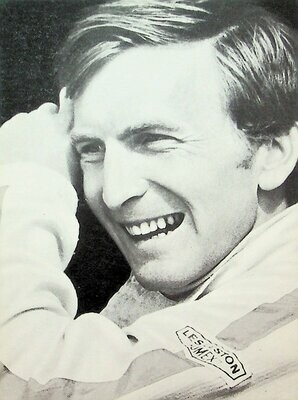 Official Ferrari 1968 Derek Bell postcard