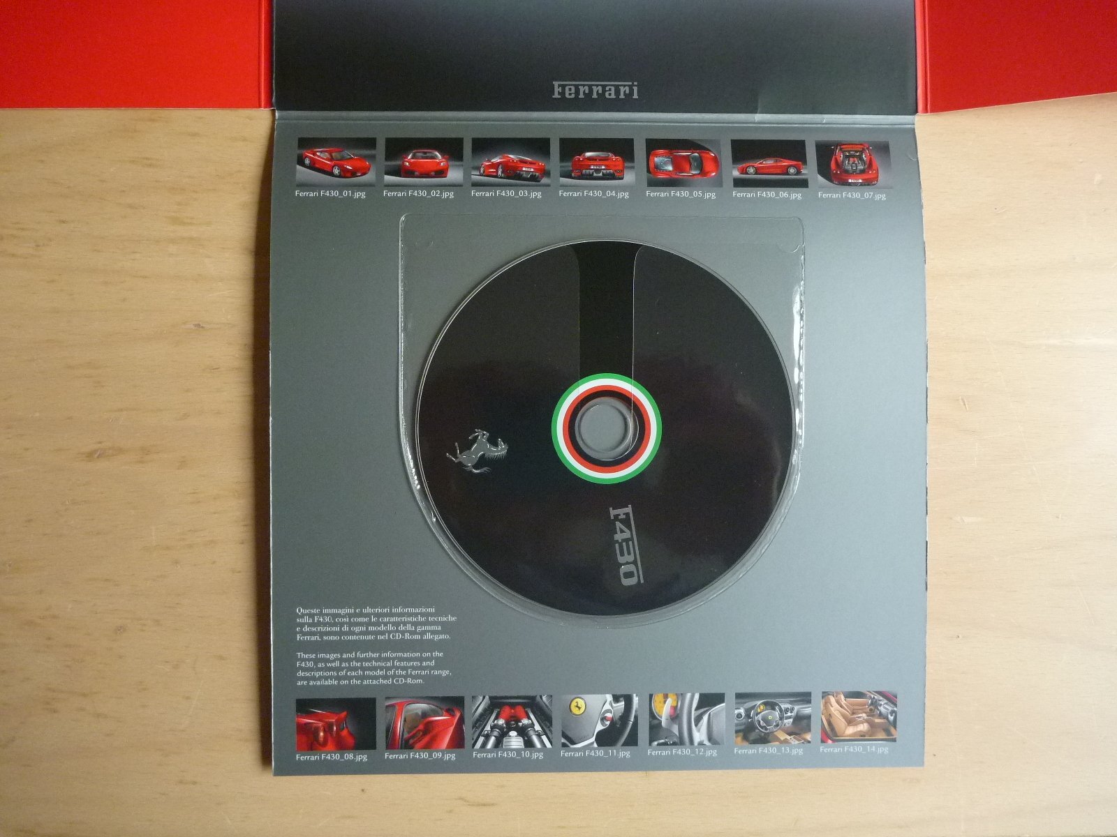 Official Ferrari F430 Media/Press Pack with CD