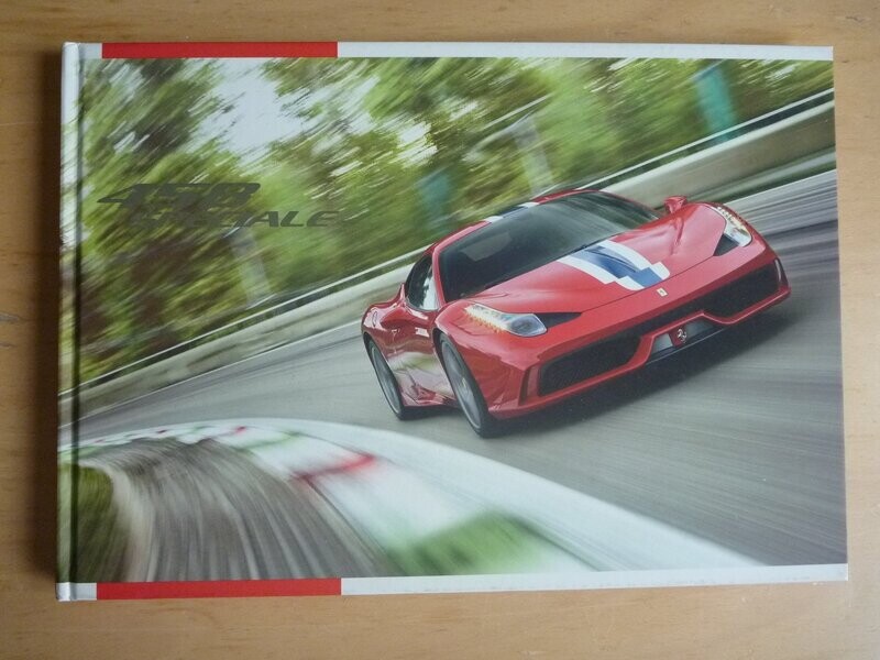 Official Ferrari 458 Speciale hard-back deluxe sales brochure