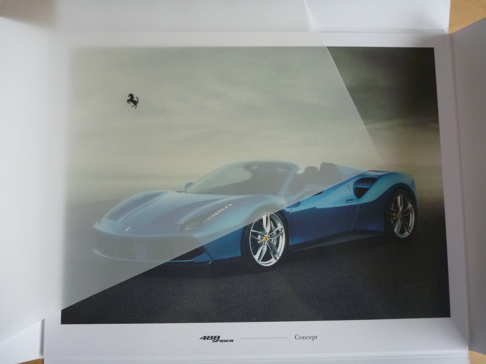 FERRARI 488 SPIDER ORIGINAL FACTORY PRESS LAUNCH PORTFOLIO (ENGLISH TEXT)