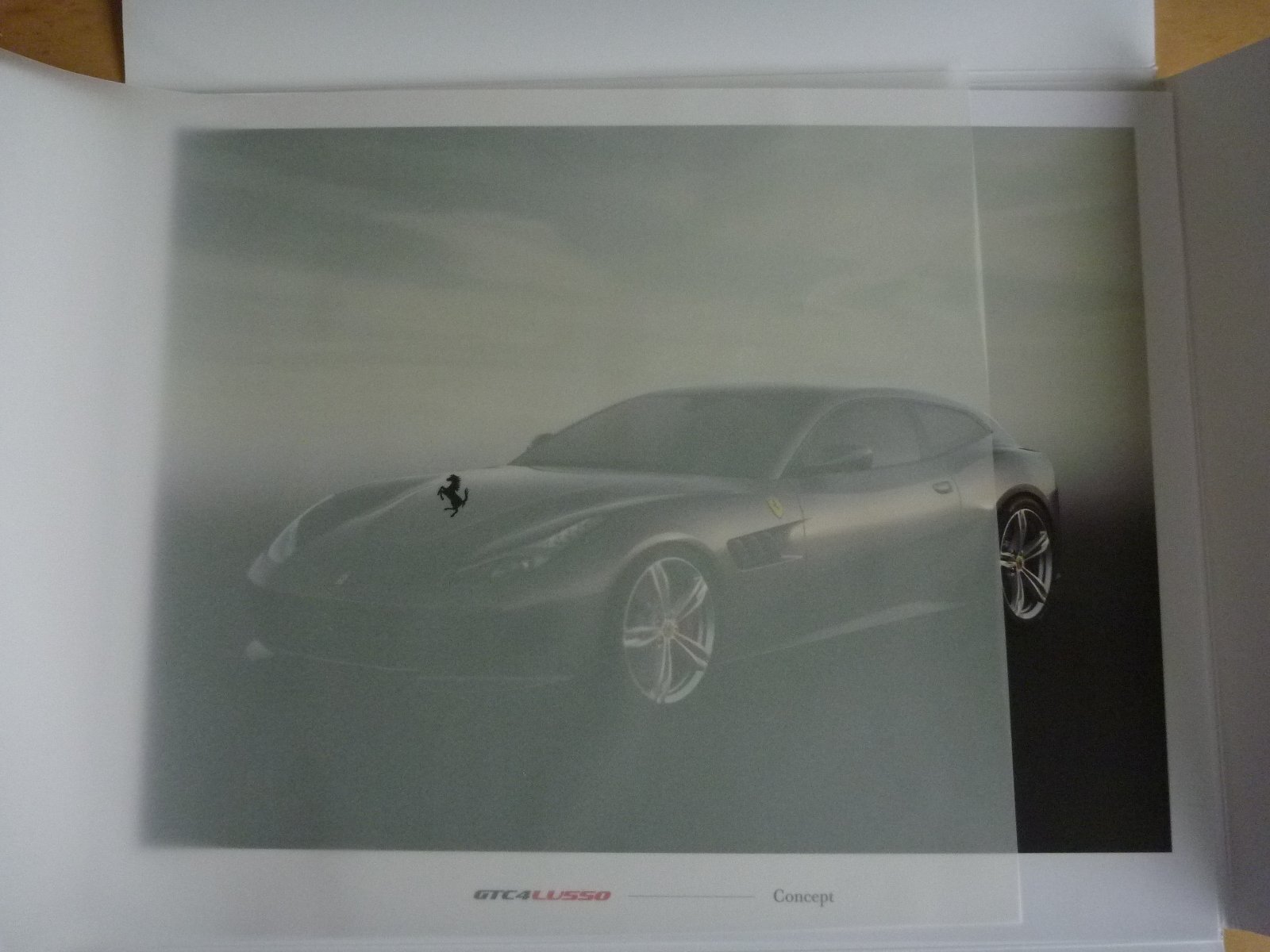 FERRARI GTC Lusso ORIGINAL FACTORY PRESS LAUNCH PORTFOLIO (ENGLISH TEXT)