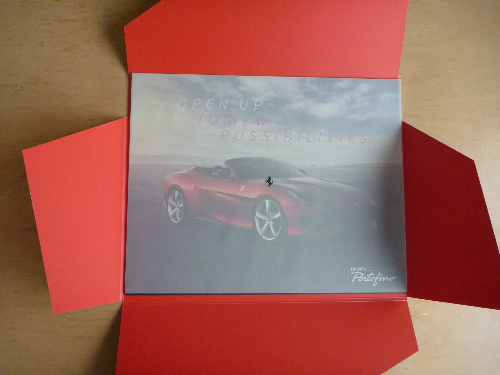 FERRARI PORTOFINO ORIGINAL FACTORY PRESS LAUNCH PORTFOLIO (ENGLISH TEXT)