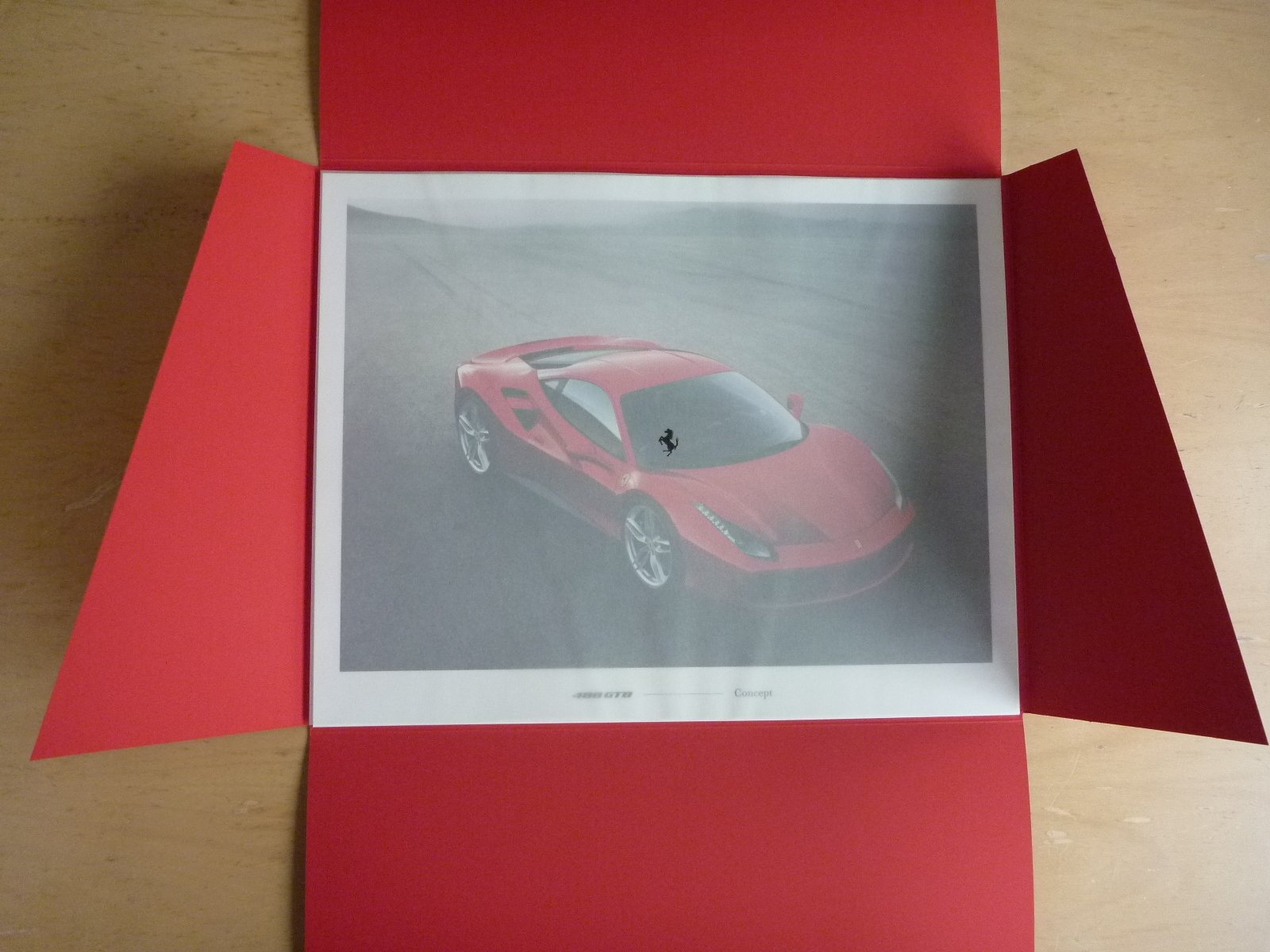 FERRARI 488 GTB ORIGINAL FACTORY PRESS LAUNCH PORTFOLIO (ENGLISH TEXT)