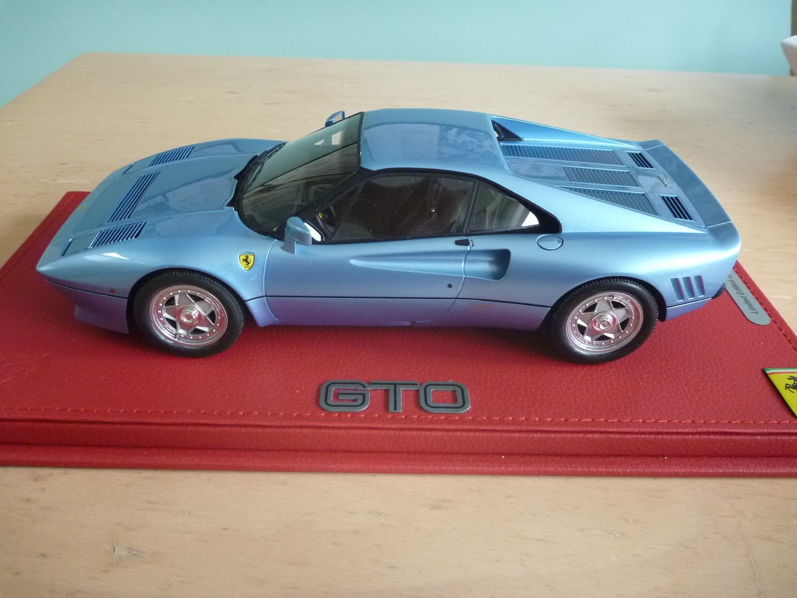Fabulous, rare #22/24 BBR 1/18 288 GTO in light metallic blue, in display