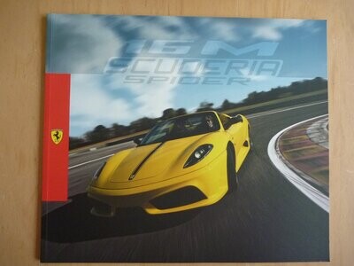 16M Ferrari Scuderia Spider brochure