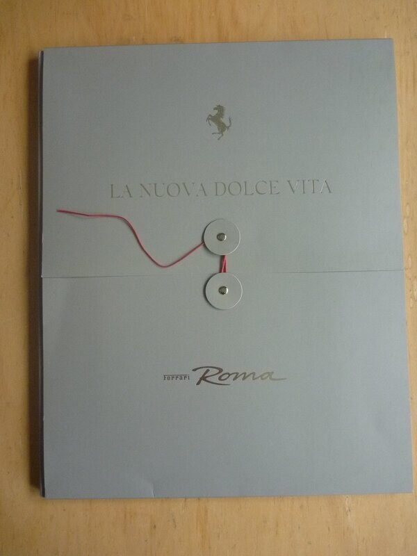 Ferrari ROMA launch brochure portfolio