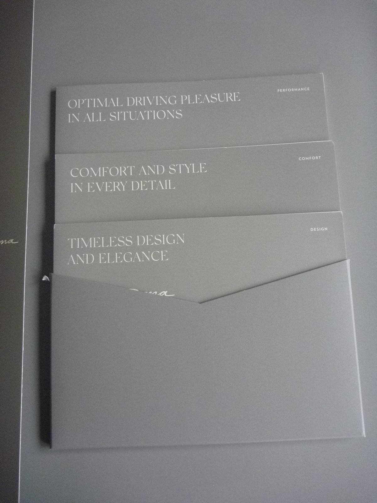 Ferrari ROMA launch brochure portfolio