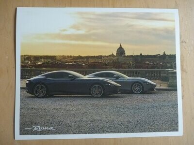 Ferrari ROMA launch brochure portfolio
