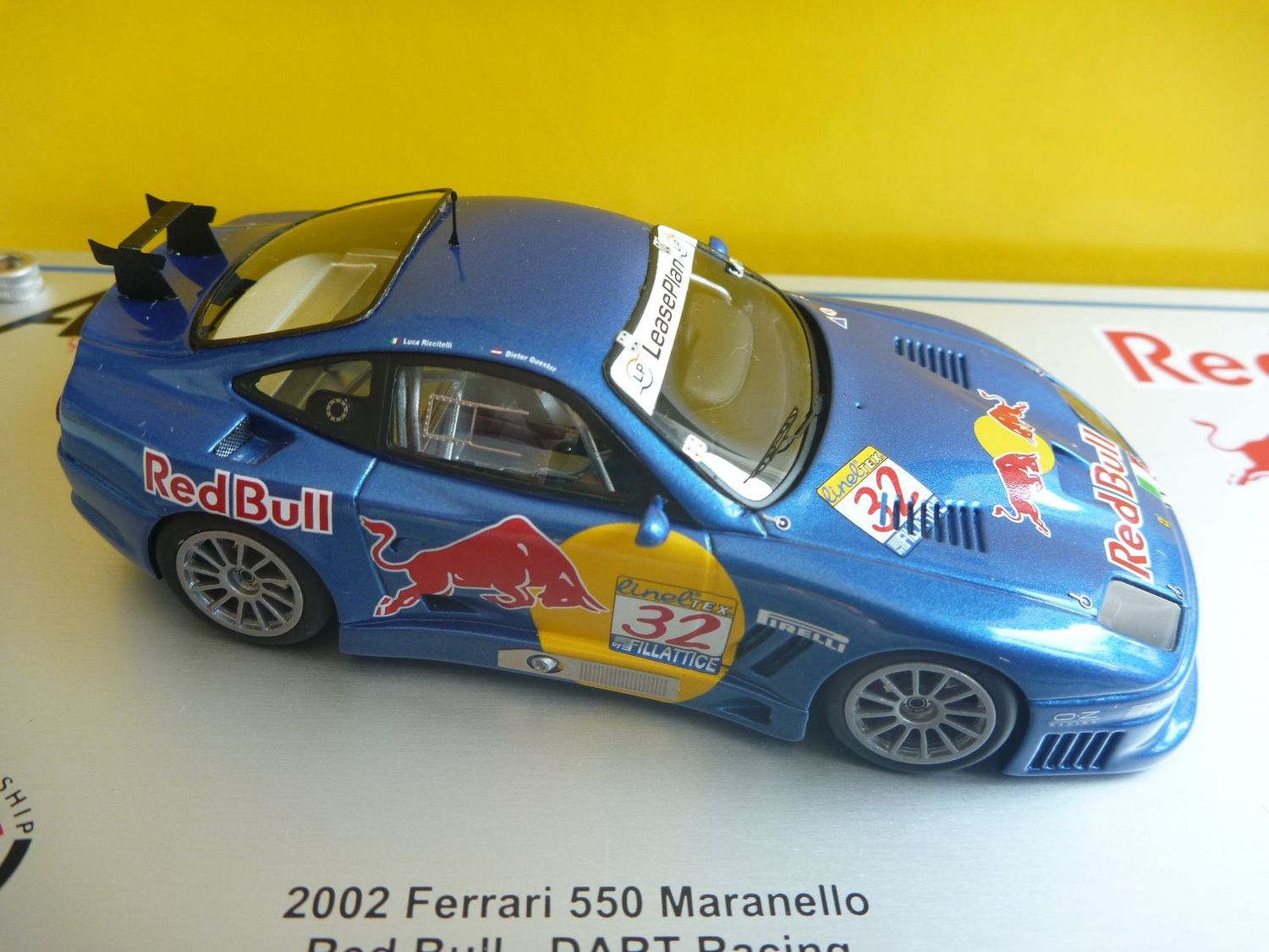 Fabulous Autobarn 1/43 Ferrari 550 Red Bull - DART Racing FIA 2002 GT - #31/50 Signed by Dieter Quester