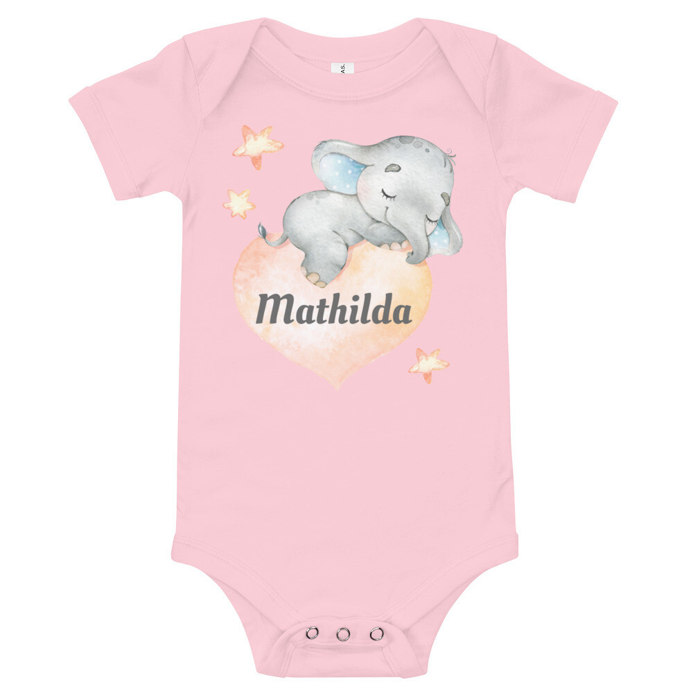 Kurzärmliger Baby-Body, Farbe: Pink, Größe: 18-24m