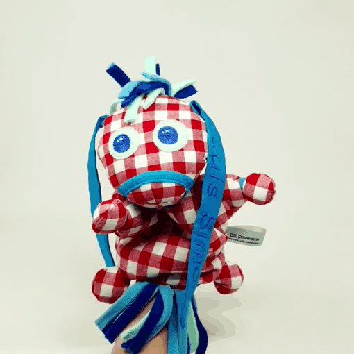 Das kleine Ich Bin Ich Stofftier Handpuppe personalisierbar mit Namen
