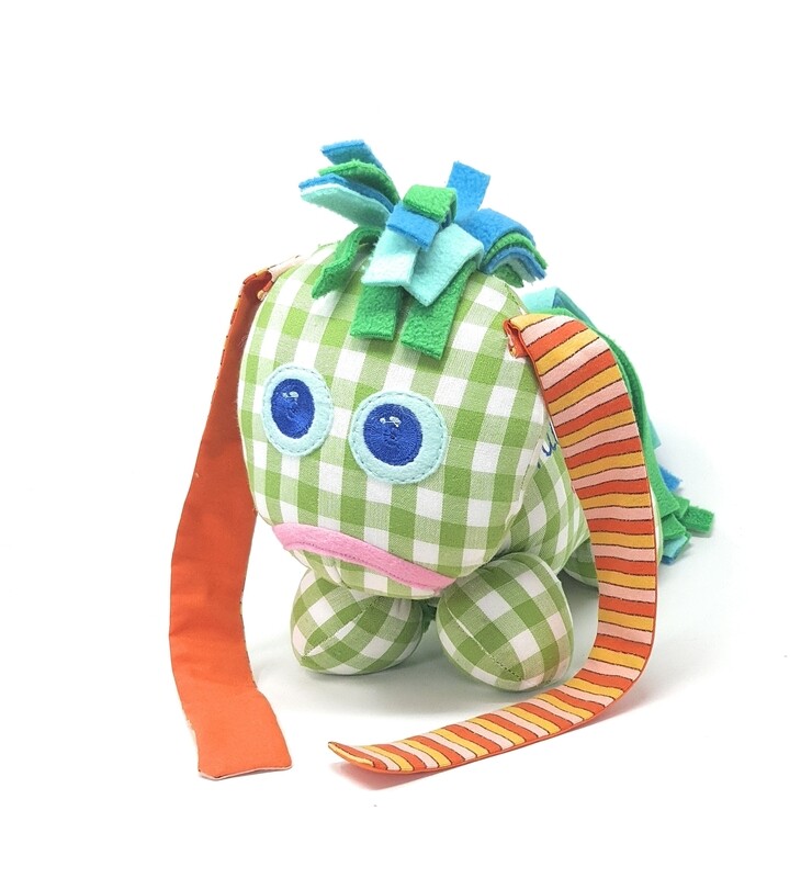 Das kleine Ich Bin Ich Stofftier lindgrün personalisierbar mit Namen aus Öko Baumwolle. Geschenk zum Geburtstag, Einschulung