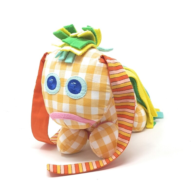 Das kleine Ich Bin Ich Stofftier gelb personalisierbar mit Namen aus Öko Baumwolle. Geschenk zum Geburtstag, Einschulung