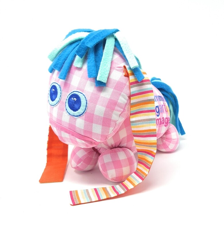 Das kleine Ich Bin Ich Stofftier personalisierbar mit Namen aus Öko Baumwolle, groß. Geschenk zum Geburtstag, Einschulung