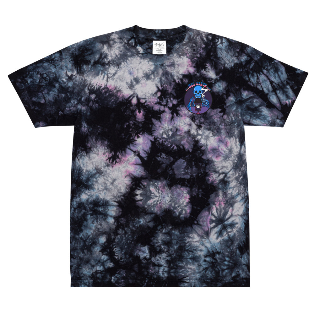 Big Steve&#39;s Hour Oversized tie-dye t-shirt, Color: Milky way, Size: S