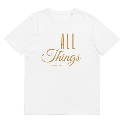 All Things Unisex organic cotton t-shirt - Gold