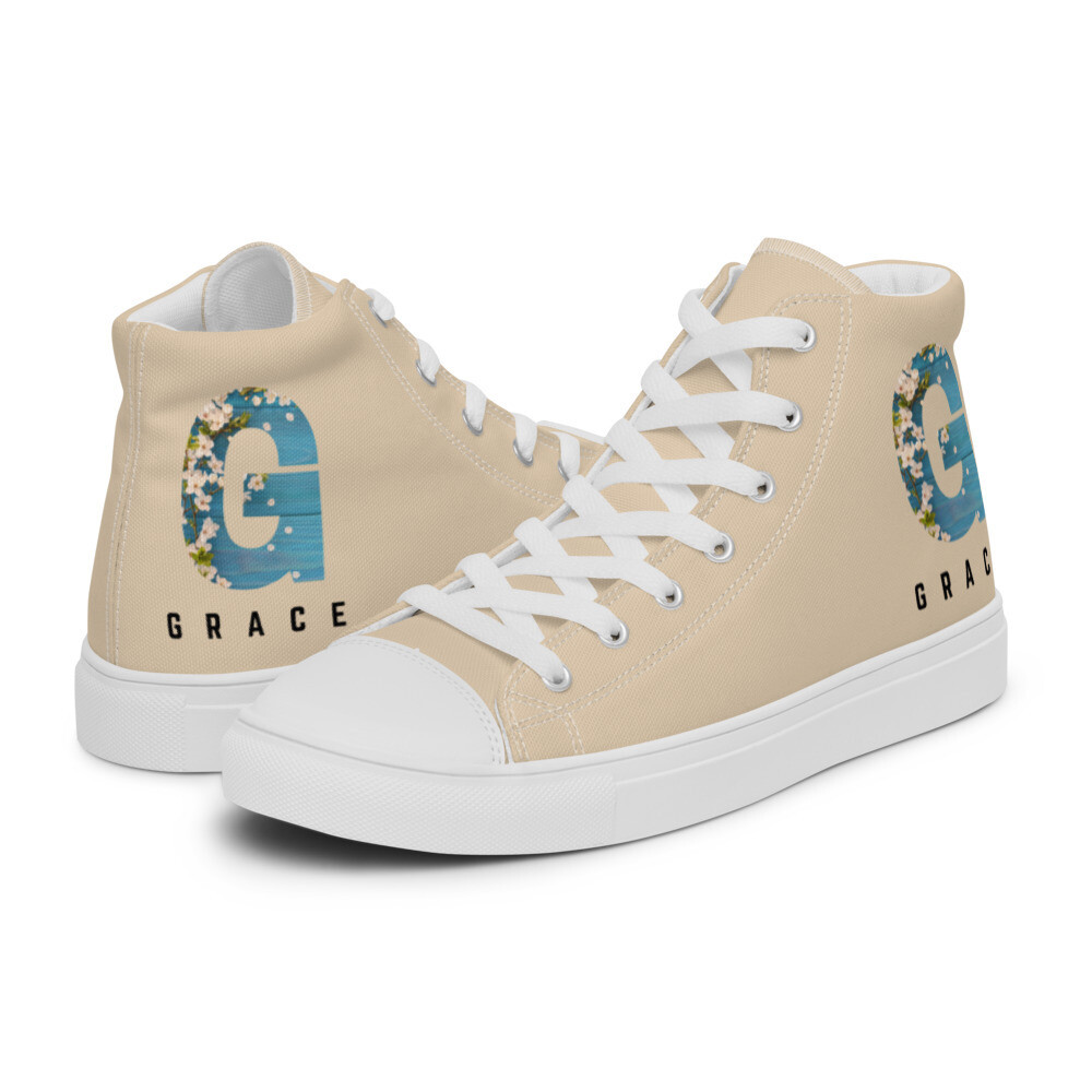 G is for Grace Women’s high top canvas shoes