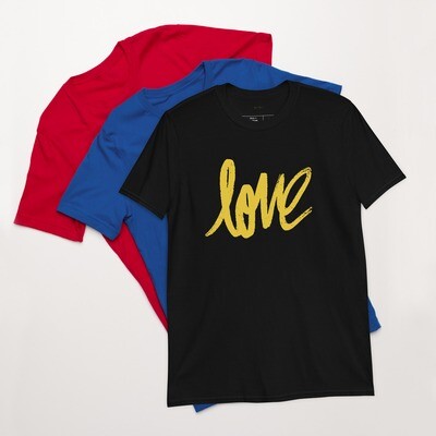 Love Script Short-Sleeve Unisex T-Shirt