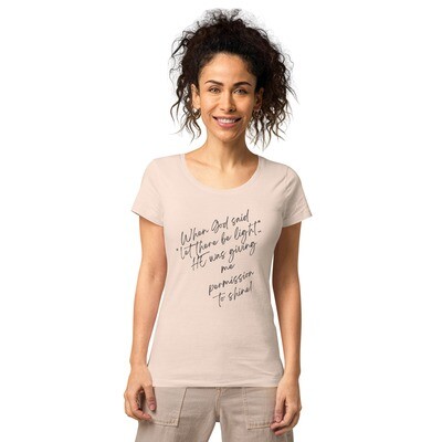 Let There Be Light - Deep Grey - Women’s basic organic t-shirt