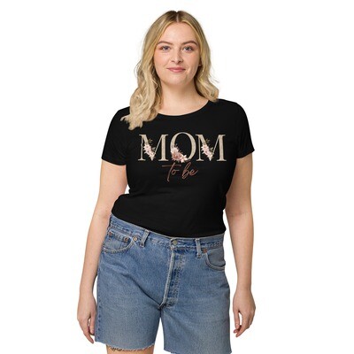 Mom to Be Floral Organic Tee