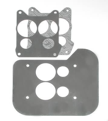 Värmesköld Förgasare  Spacer, Aluminum, 12,5mm tjock, 4-Hole, Spread Bore,