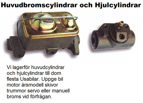 Huvudcylindrar och Hjulcylindrar
