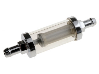 Bränslefilter 3/8&quot; Rakt Kromat