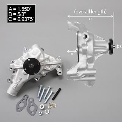 Vattenpump Lång Edelbrock  Victor Series Mechanical Water Pumps