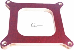 Förgasarspacer / stdbore. Wood Carb Spacer, 1/2tum, single hole. Fits standard Holley carburetors.
