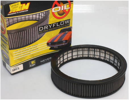 Luftfilter 14&quot;x3&quot; tvättbart Dryflow