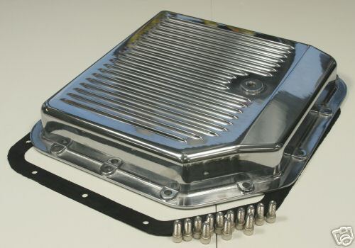OLJETRÅG GM TURBO TH-350 AUTOMATLÅDA POLERAD ALUMINUM