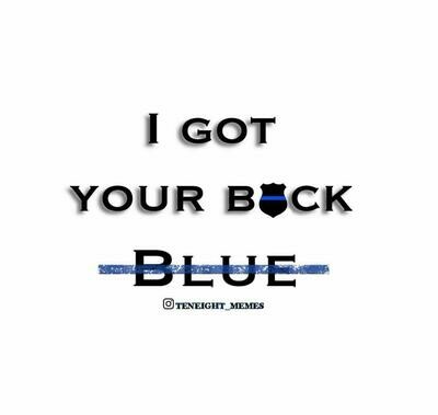 I Got Your Back Blue! Sticker